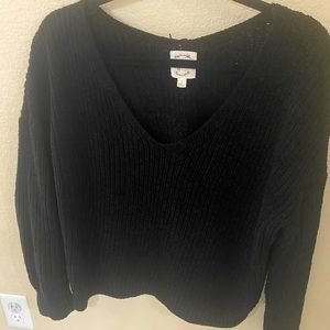 Black Sweater V-neck